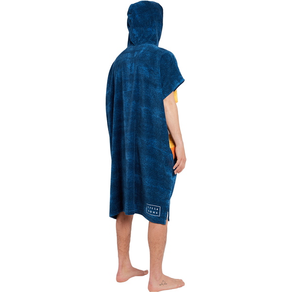 2019 Billabong Moletom Com Capuz Toalha Poncho / Mudança Robe Manga Curta Ardósia H4br01