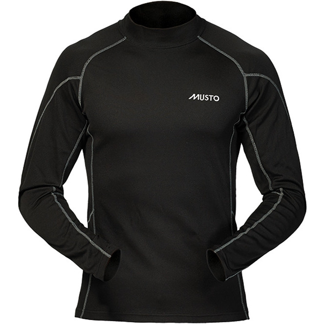 2019 Musto Camada De Base Térmica Tartaruga Pescoço Top Preto Su3569