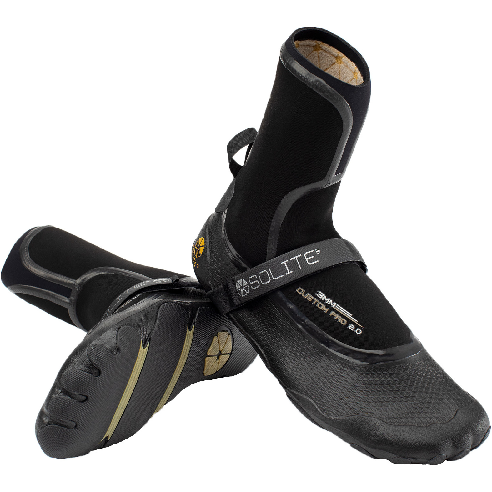 Solite Pro 3mm Black Botas De Neoprene 2025 Custom 2.0 21001 - / Gum