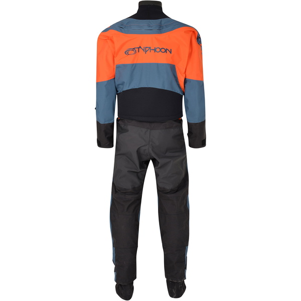 2024 Typhoon Multisport 5 Rapid Drysuit with Convenience Zip & Underfleece 100181 - Teal / Orange