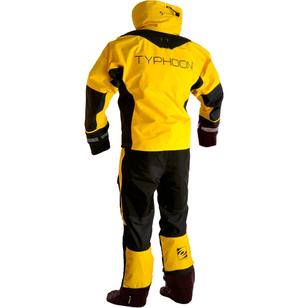 2019 Typhoon Ps330 Xtreme Kayak / Ocean Drysuit + Con Zip Amarelo / Preto 100160