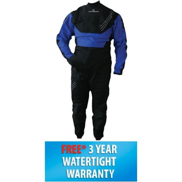 Typhoon Racer Hypercurve Back Zip Ankle Seals Drysuit Inc Fleece 100125