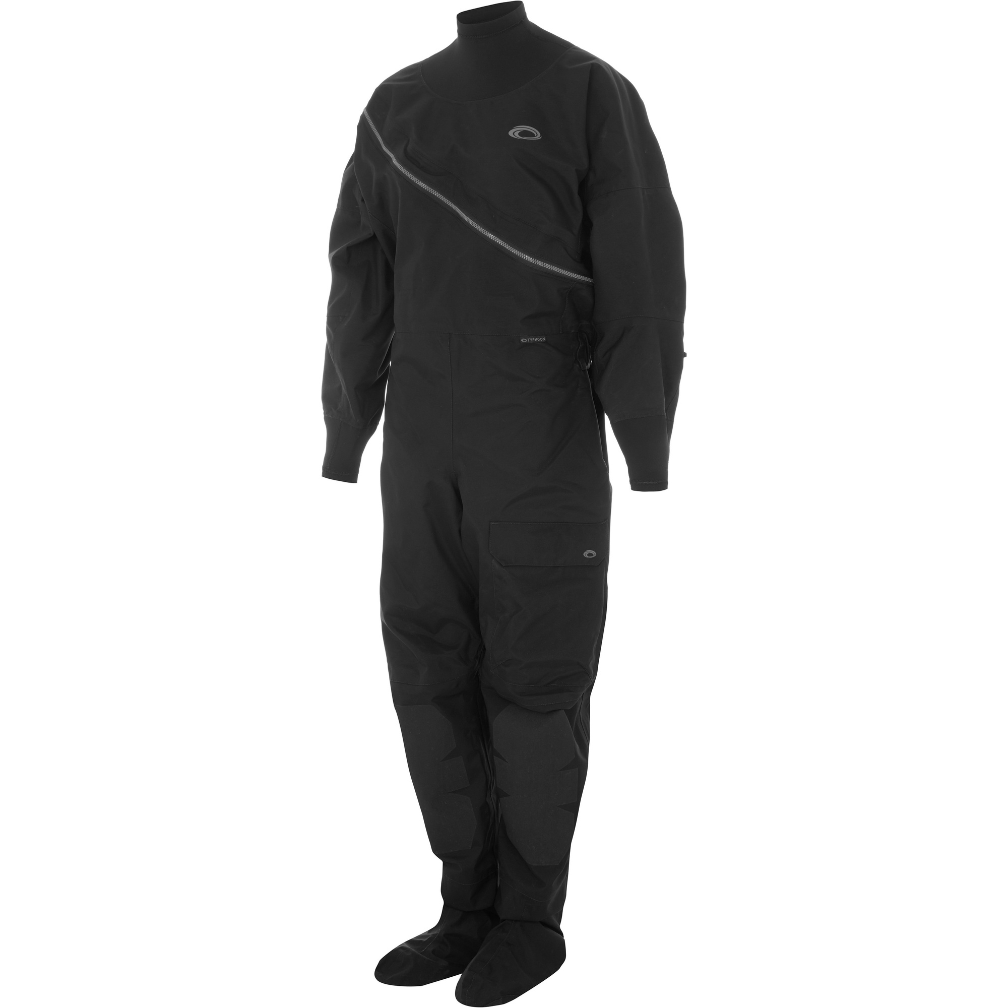 2026 Typhoon Ezeedon Black F Front Zip Ato De Mergulho 2026 Para Mulher 100192 - / Cinzento