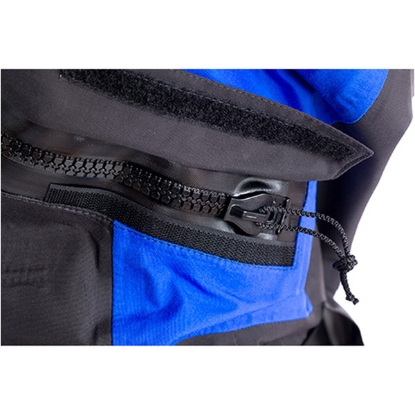 2019 Typhoon Womens Ezeedon 3 Frente Zip Drysuit Preto / Azul Incluindo Kit Bag 100159