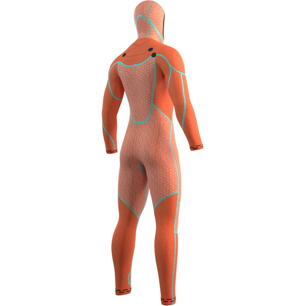 2026 Mystic Mens Voltt 6/ 4/3mm Chest Zip Fato De Mergulho Com Capuz 35000.220000 - Black