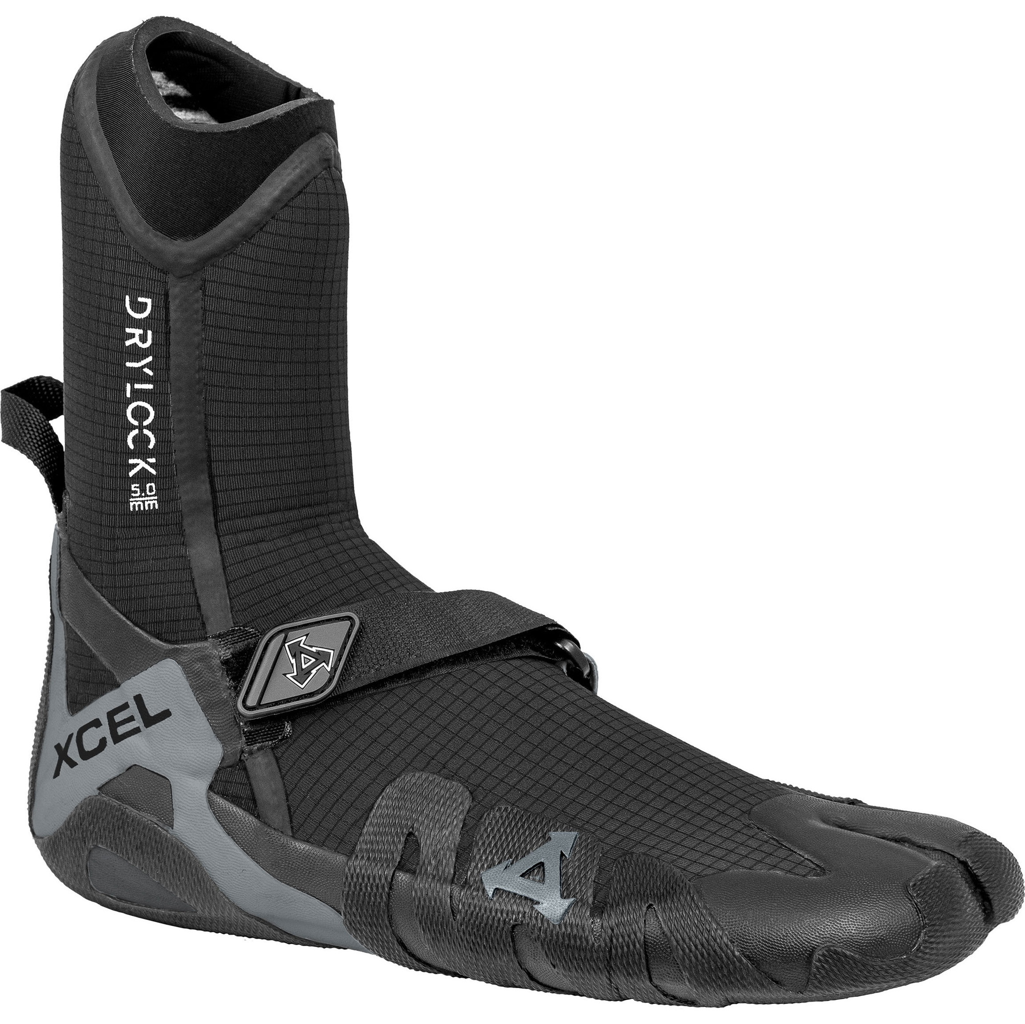 Xcel Botas De Neoprene Drylock 5mm Split Toe ACV59017 - Black / Cinzento