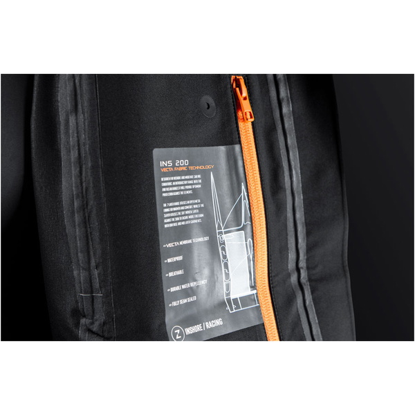 2025 Zhik Homem INS200 Coastal Jaqueta De Vela JKT-0210-M-BLK - Black
