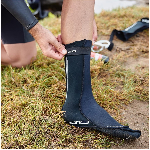 2023 Zone3 2mm Meias De Natação Em Neoprene Na18unss - Preto / Vermelho