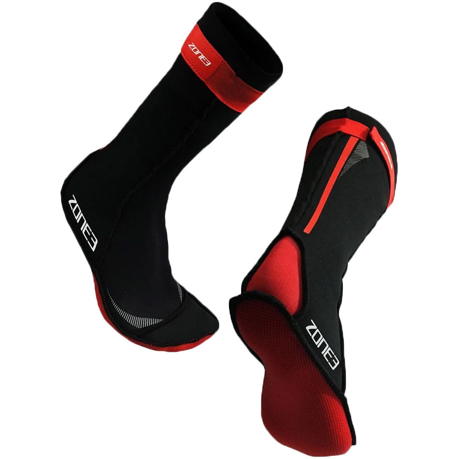 2023 Zone3 2mm Meias De Natação Em Neoprene Na18unss - Preto / Vermelho