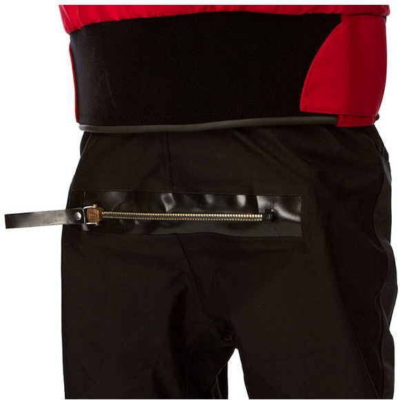 Typhoon Multisport 4 Quatro Drysuit LATEX SEAL + Con Zip VERMELHO / PRETO 100140