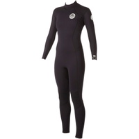 Senhoras Dawn Patrol 3/2mm GBS Back Zip Fato De Mergulho PRETO
