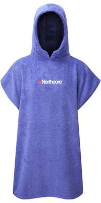 2026 Northcore Kids Beach Basha Hooded Towel Changing Robe / Poncho NOCO24D - Purple