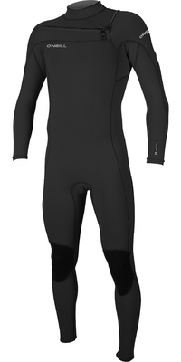 2026 Oneill Masculino Hammer 3/2mm Chest Zip Fato De Mergulho 4926 - Preto
