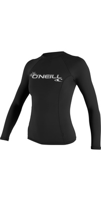 2026 Oneill Básicos Para Mulher Skins Manga Comprida Crew Lycra Vest 3549 - Preto