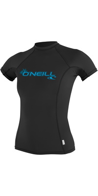 2026 Oneill Básicos Para Mulher Skins Manga Curta Crew Lycra Vest 3548 - Preto
