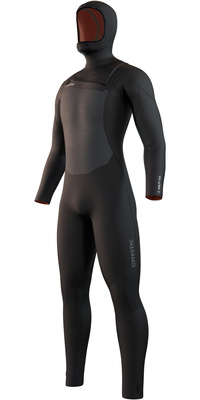 2026 Mystic Mens Voltt 6/ 4/3mm Chest Zip Fato De Mergulho Com Capuz 35000.220000 - Black