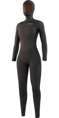2026 Mystic Mulher Gem 6/ 4/3mm Chest Zip Fato De Mergulho Com Capuz 35000.220015 - Preto