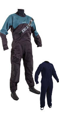 2025 Gul Júnior Dartmouth Fato De Mergulho E Roupa Interior Com Fecho De Correr Eclip GM0389-B9 - Black / Azul