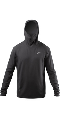 2026 Zhik Mens Motion Long Sleeve Hooded Top ATP-0100-M-ANT - Anthracrite