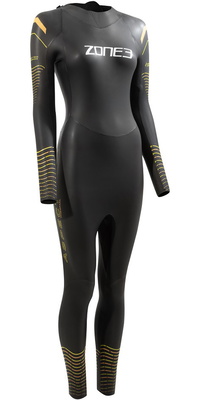 Zone3 Roupa De Mergulho Bruços De Aspecto Térmico Feminino Ws21wtma101 - Preto / Laranja / Amarelo