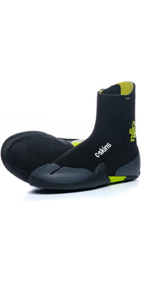 2026 C-Skins Junior Legend 5mm Botas De Neopreno Com Fecho De Correr E Biqueira Redonda C-BOLE5JZ - Black / Flash Green / Charcoal