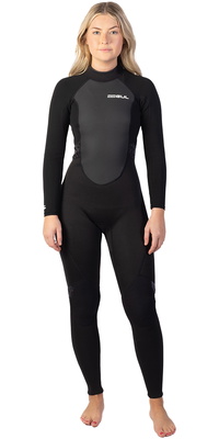 2026 Gul Feminino Response 3/2mm Back Zip Fato De Mergulho Re1319-c1 - Preto