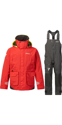 2026 Musto Fato De Vela Masculino Com Casaco E Calças BR1 Channel Jacket & Trouser Sailing Suit 82399B - Vermelho Verdadeiro / Black