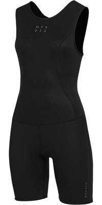 2025 Mystic Womens Brand 2mm Zip Free Short Jane Wetsuit - Black