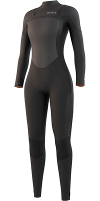 2026 Mystic Feminino Gem 5/4mm Fato De Mergulho Com Zíper Duplo Chest Zip 35000.220086 - Black