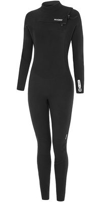 2025 Nyord Womens Tempus 3/2mm Chest Zip Wetsuit N04BA00018 - Preto