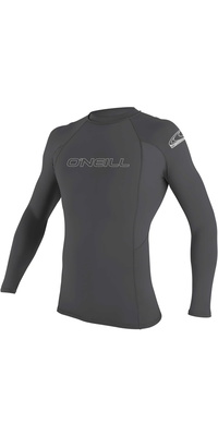 2025 ONeill Homem Basic Skins Manga comprida Rash Guard 3342 - Grafite