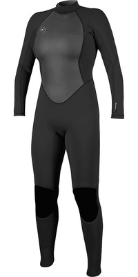 2025 ONeill Womens Reator II 5/3mm Back Zip Wetsuit 5068 - Preto