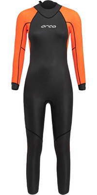 2026 Orca Feminino Vitalis Hi-Vis Back Zip Fato De Mergulho Em águas Abertas NN674601 - Black