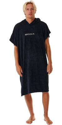 2026 Rip Curl Brand Toalha Com Capuz Para Mudar Robe / Poncho 00ZMTO - Black / Cinzento