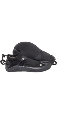 2026 Rip Curl Reefer 1.5mm Sapatos De Fato De Mergulho De Dedo Do Pé Dividido Wbo1at - Preto / Carvão Vegetal