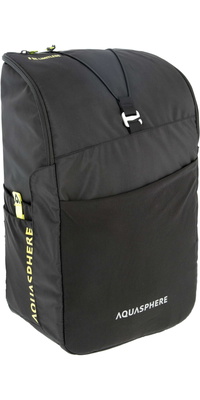 2025 Aquasphere 35L Transistion Backpack BA2000171 - Black / Amarelo Vivo