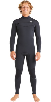 2026 Billabong Mens Absolute Natural 4/3mm Chest Zip Wetsuit ABYW100258 - Black
