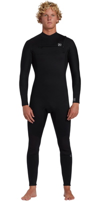Billabong Foil F 5/4mm Chest Zip Ato De Mergulho 2025 Para Homem ABYW100270 - Black