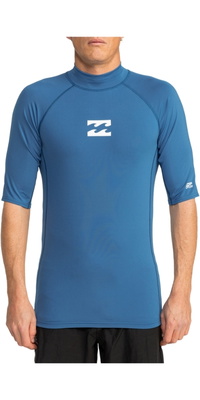 2026 Billabong Onda Masculina Todo O Dia Manga Curta Lycra Vest Ebywr00101 - Azul Escuro
