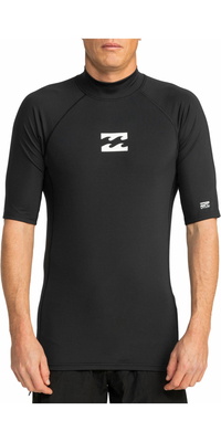 2026 Billabong Colete De Lycra De Manga Curta Waves All Day UV50 Para Homem EBYWR00101 - Black