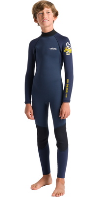 Skins NuWave Element 3/2mm Back Zip Slate 2026 C- Junior Wetsuit C-NEL32STJ - Bluestone / / Multi