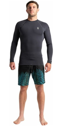 2026 C-Skins Mens Session 2/ 2mm Colete De Fato De Mergulho De Manga Comprida C-SE22VELS - Antracite / Black