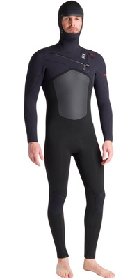 Combinaison De Surf Rip Curl Flashbomb Fusion 5/4mm – Sans Zip, Capuche – Homme, Noir – Étanchéité Maximale