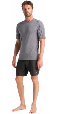 2026 C-Skins T-shirt De Surf De Manga Curta NuWave UV Basics Para Homem C-NLYSURFM - Deep Grey Heather