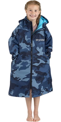 2026 Dryrobe Roupão De Troca De Roupa De Manga Comprida Para Júnior Advance V3KSLSDA - Blue / Camuflagem
