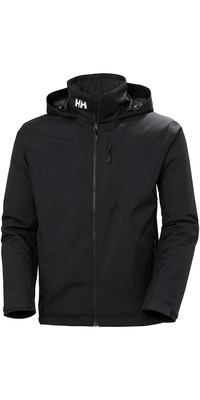 2026 Helly Hansen Mens Crew Casaco De Vela De Camada Intermédia Com Capuz 2.0 34442 - Black
