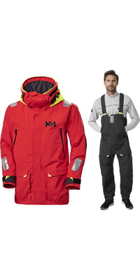 2026 Helly Hansen Fato De Vela Masculino Skagen Casaco E Calças 3425534254 - Black / Vermelho
