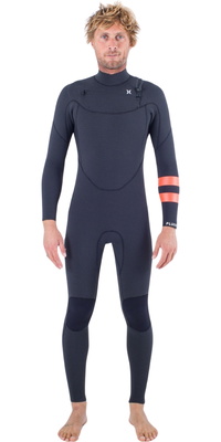 Hurley Fato De Mergulho Mens Plus 5/3mm Chest Zip MFS0012504 - Black / Grafite