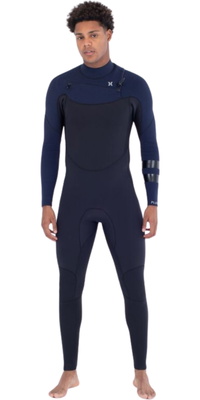 Hurley 4/3mm F Chest Zip Ato De Mergulho 2025 Mens Plus Sleeve Texture MFS0014403 - Total Eclipse