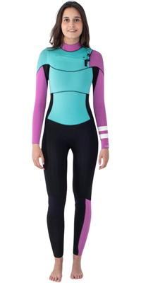 Hurley Fato De Mergulho Womens Advant 4/3mm Chest Zip WFS0013403 - Pistachio